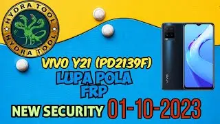 remove lockscreen frp vivo y21 pd2139f || lupa pola dan frp new security 01-10-2023 via hydra tool