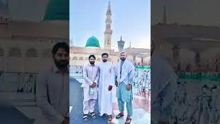 Babar Azam, Mohammad Rizwan and Iftikhar Ahmad recent picture from Medina Shareef