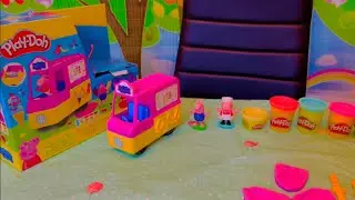 Peppa Pig Play-Doh ice cream van set |  Ayathi Pretend play | Peppa pig runs ice cream van