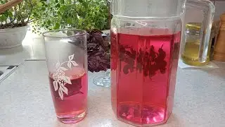 Very nice and tasty basil drink