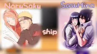 🍥🍜||реакция команды номер 7 + Хината на шип НаруСаку СасуХина|| 1/1🍜🍥