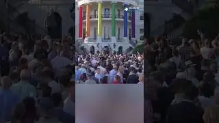 White House decked out in rainbow to celebrate  Pride Month | 