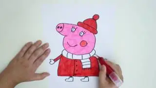 Свинка Peppa . Как нарисовать свинку Сборник2