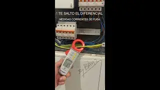 MEDICIÓN CORRIENTES DE FUGA.SALTA EL DIFERENCIAL CUANDO NO ESTAMOS EN CASA. #electricista #donostia