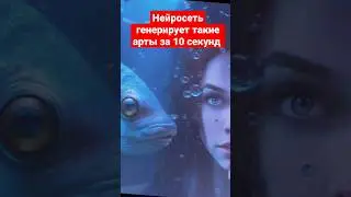 Нейросеть генерирует такие арты за 10 секунд 