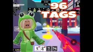 96 Tags in Roblox BIG PAINTBALL!