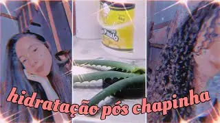 hidratação depois da chapinha restaurando meus cachos sem ficar ressecado!