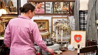 Styling a NEW Display in My Antique Booth