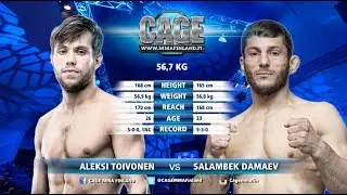 CAGE 43 Co-Main Event: Aleksi Toivonen vs Salambek Damaev