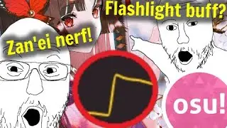 Why did most osu! players gain ranks despite huge nerfs?