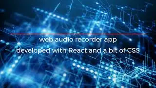 webAudioRecorder ‑  React.js
