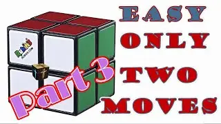 How to Solve 2x2 Rubiks Cube Easy Part 3 of 4 First Algorithm of 2 