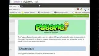 Lesson 5 Pt 1 - Going Mobile - Python on Android