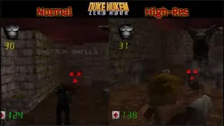 Duke Nukem Zero Hour Resolution Comparision N64