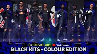 New Black kits eFootball 2025 Mobile