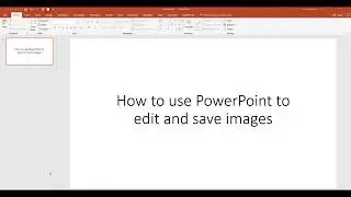 Using PowerPoint as a simple image editor
