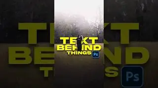 Text Behind Object - Photoshop Tutorial