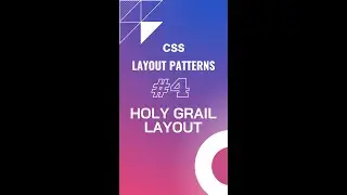 CSS Layout Patterns - Holygrail layout