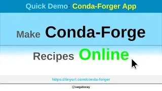 Create conda-forge package recipe online for Python libraries with Conda-Forger App