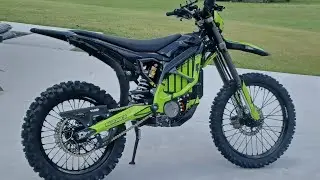 Surron ultra bee graphics and new 21/18 tires and warp9 wheels.