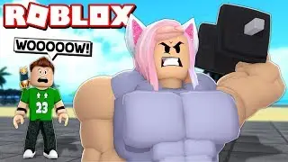 My GIRLFRIEND BECOMES THE STRONGEST in ROBLOX!!