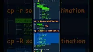 Recursive file copy by cp command in Linux! (Part-2) 