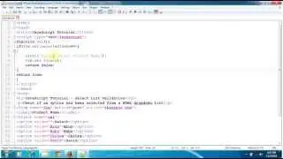 JavaScript Tutorial - Select List Validation, Check if any option selected