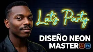 Diseño para letrero de neon / Illustrator y Photoshop 🌟 | Paso a Paso