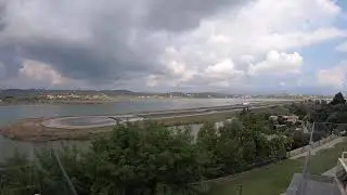 Corfu plane landing