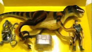 The Lost World Utahraptor being unboxed