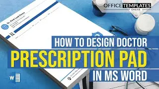 How to Design Doctor Prescription Pad in MS Word | Dental Doctor Letterhead Design