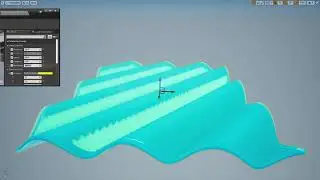 Water on a flat surface