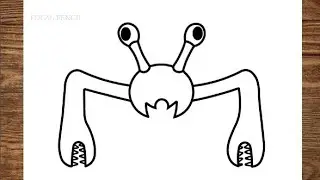 How To Draw Crabzilla From Garten Of BanBan