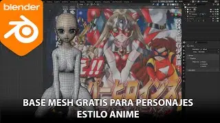 Base Mesh para crear personajes Anime en Blender