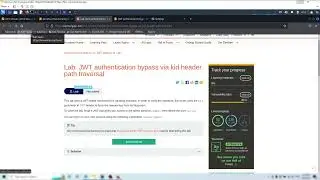 Lab: JWT authentication bypass via kid header path traversal