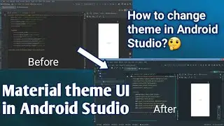 How to apply material theme UI in android studio step by step || Mayank Codes