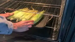 Oven roasted corn at home