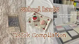 stationary and school supplies tiktoks🪷 + hauls and what’s in my backpack!