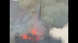 Горит Собор Парижской Богоматери CNN