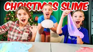 Making Christmas Slime! Trinity Gets the Leftovers!!!