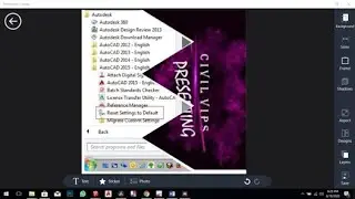 How to reset Auto CAD to defaults|civil vips|tamil