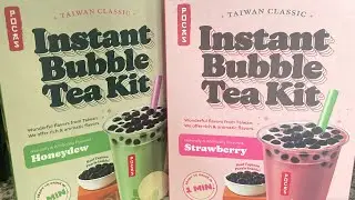 ASMR making Instant bubble tea 🧋
