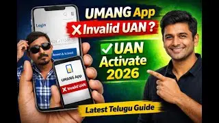 UMANG App lo Invalid UAN Problem & UAN Activation Ela Cheyyali (Latest 2026 Complete Solution Telugu