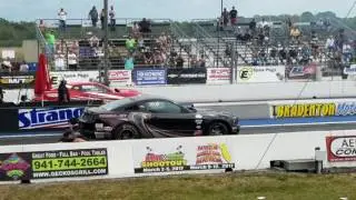Cobra Jet Mustang vs CoPo Camaro @ NMCA Muscle Car Mayhem 2017