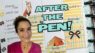 AFTER the pen PLAN with me! Happy Planner Simply Gilded Cascades