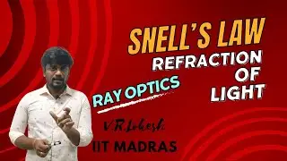 Snell's Law | Refractive Index | Refraction of Light -1 | Ray Optics | Tamil | Class 12 | NEET | IIT