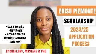 EDISU PIEMONTE SCHOLARSHIP 2024/25 APPLICATION PROCESS| €7,918 BENEFITS| SCHOLARSHIPS IN ITALY