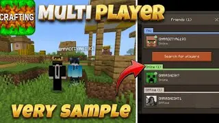 How To Play MULTI-PLAYER In Crafting and building Play With Friend 