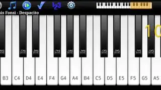 Justin Bieber - Despacito Piano ft. Luis Fonsi & Daddy Yankee - Mobile Piano Tutorial