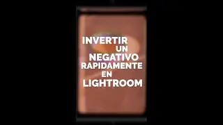 Invierte negativos rápidamente en lightroom  - 